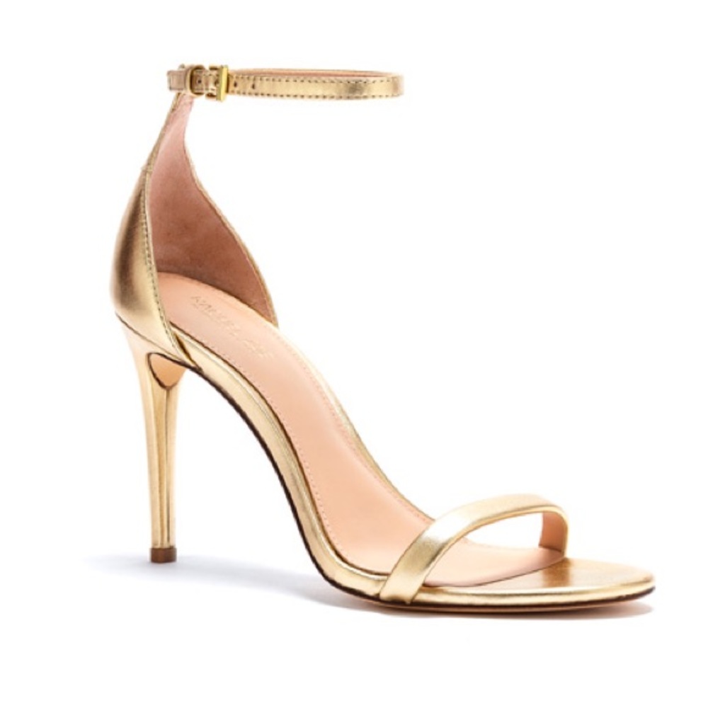 Rachel Zoe Gold ankle strap Heels